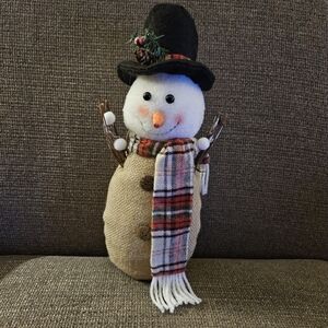 Snowman shelf sitter decor. Christmas Winter Holiday